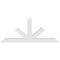 Ekena Millwork Saratoga Architectural Grade PVC Gable Bracket, 60"W x 25"H x 4"D x 4"F, 10/12 Pitch GBP060X25X0404SAR00 - alternate 2